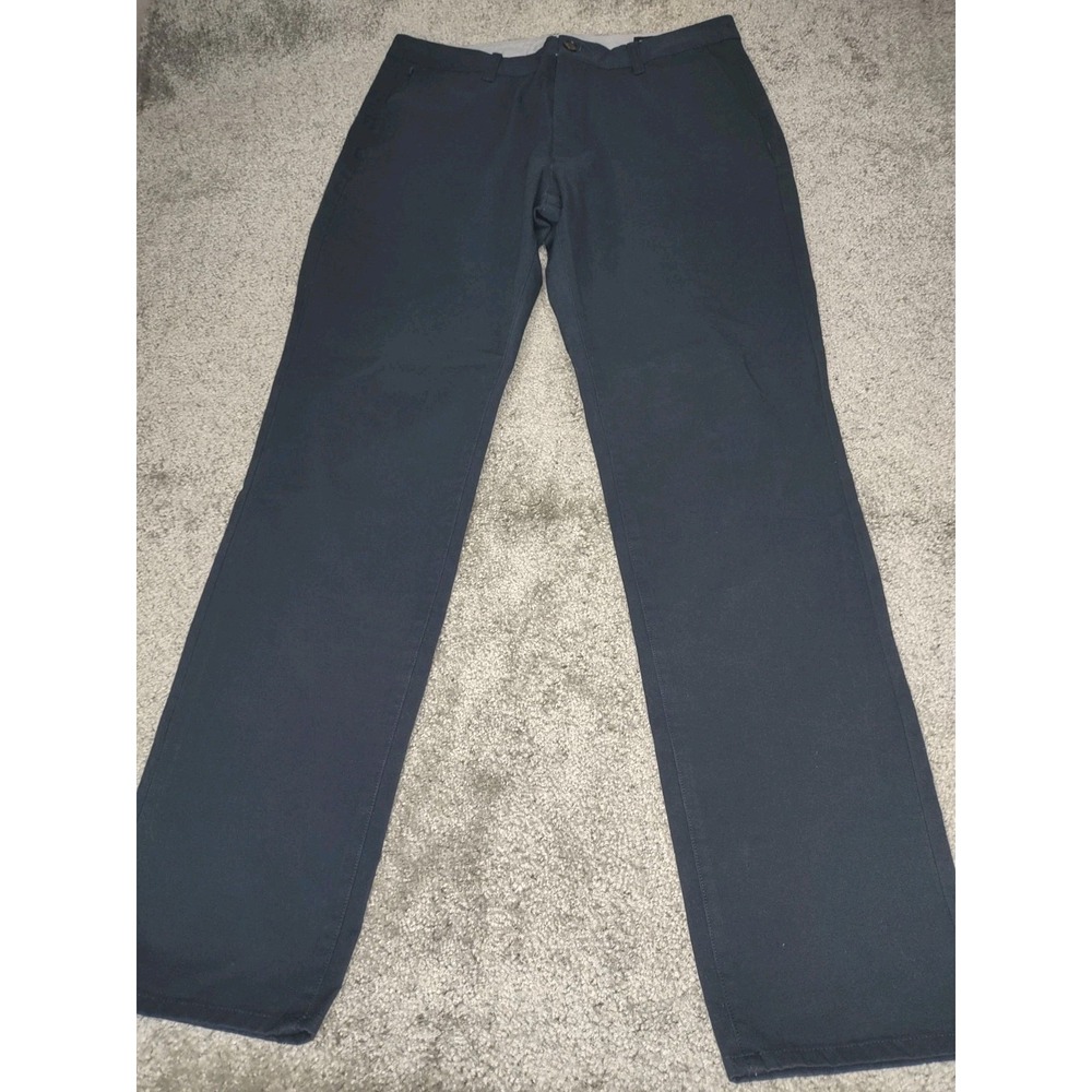 Bonobos Pants Mens 35x34 Blue Slim Chino Cotton Spandex‎
